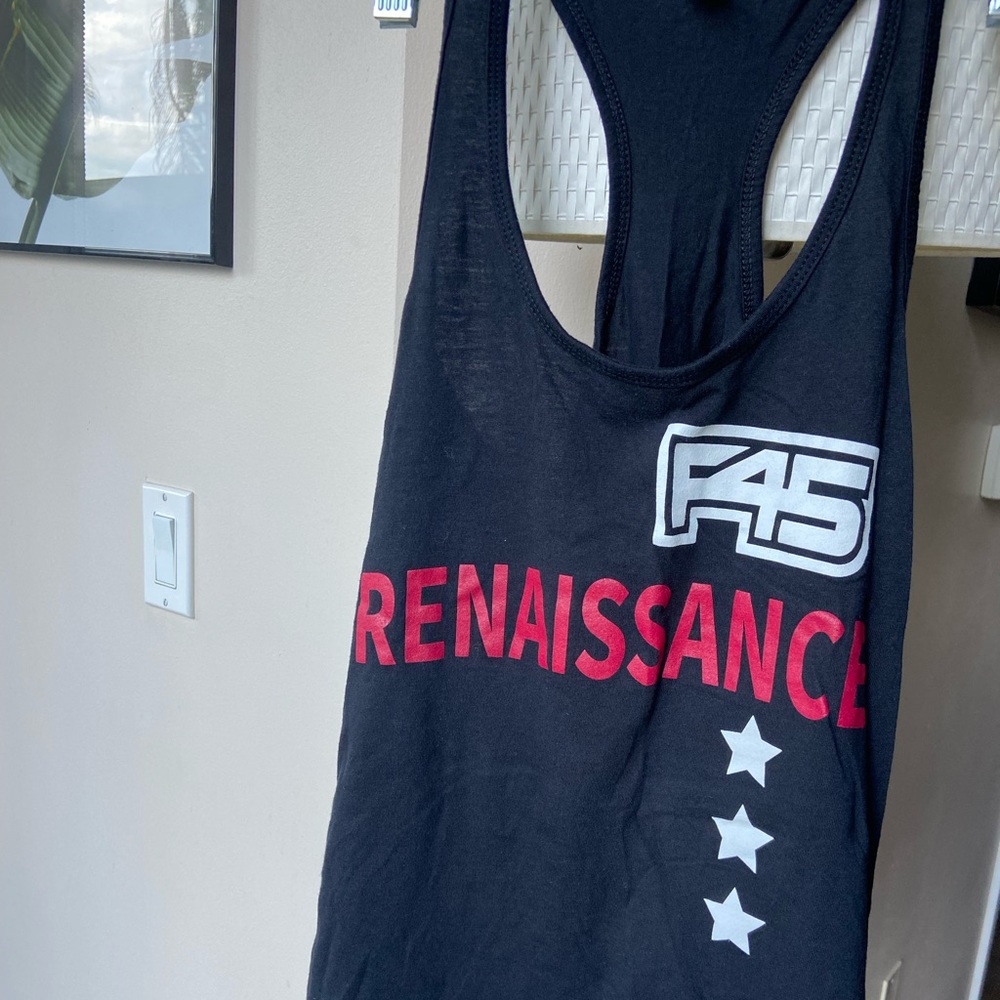 F45 black Racerback Tank
